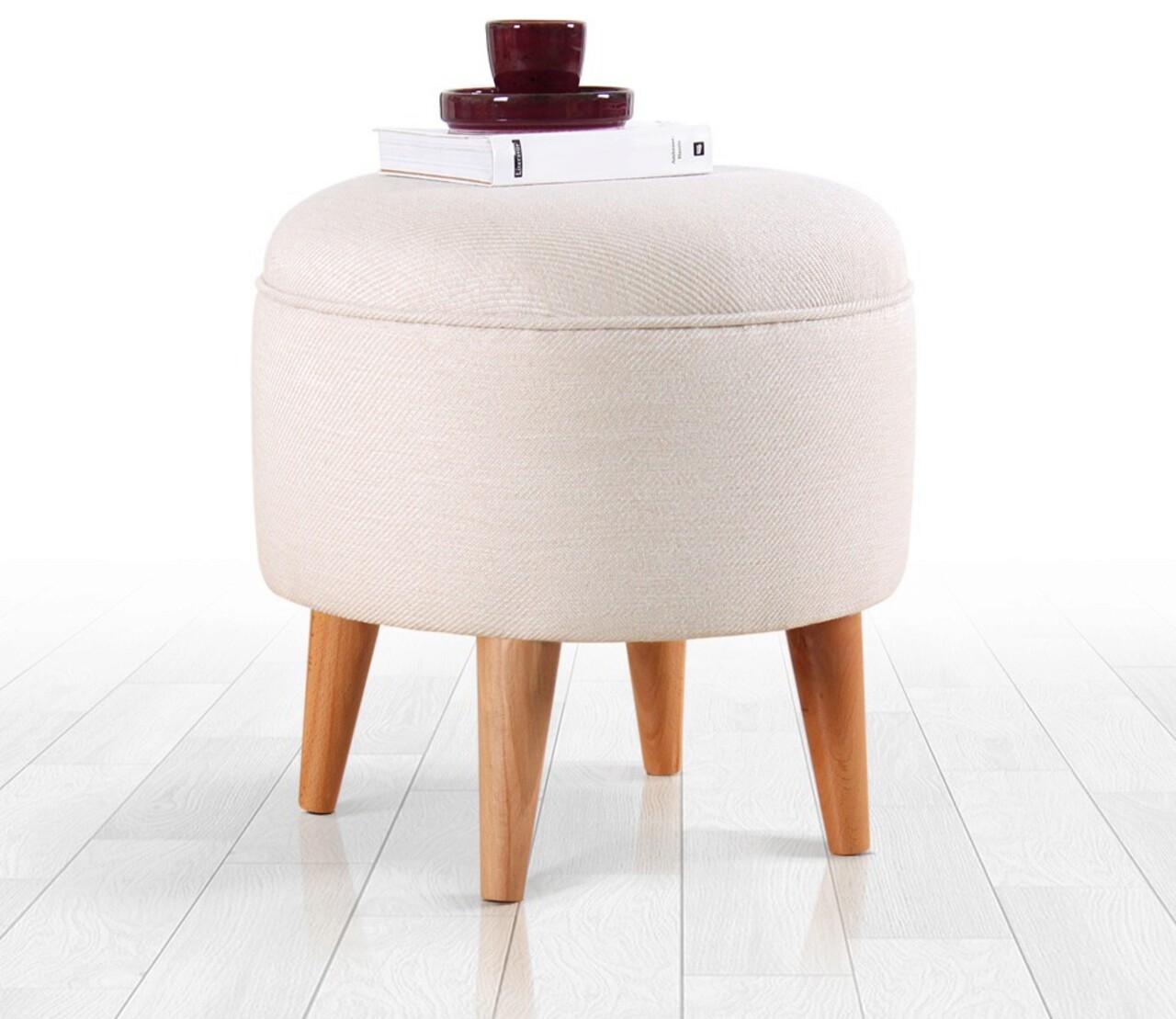 Taburet, Atelier del Sofa, 209FLF1352, Crem - imagine 7